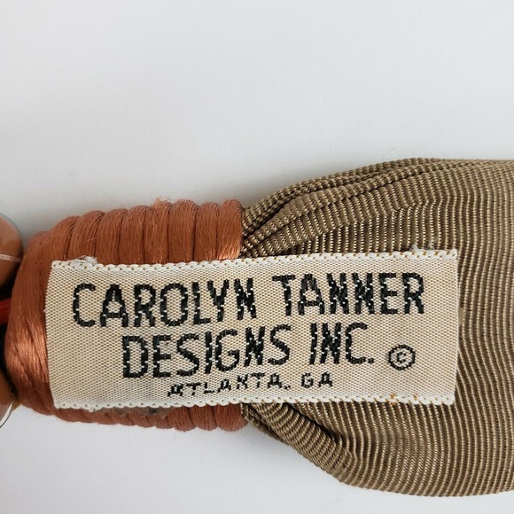 Designer Carolyn Tanner Vintage Beaded Cord Hippie Boho Festival Adjustable Belt main image 5